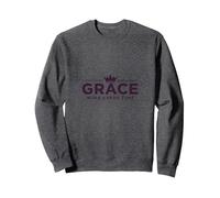Christian Grace GANA Cada Vez Corona inspiradora Sudadera, Unisex para Adultos, Jaspeado Oscuro, XL