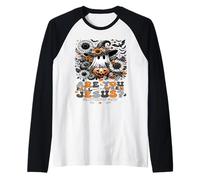 Christian Halloween Are You Falloween Jesús Lindo Retro Fantasma Camiseta Manga Raglan