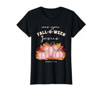 Christian Halloween ¿Eres tú Falloween Jesús Pretty Fall Camiseta gráfica económica, Mujer, Negro, XS