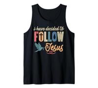 Christian He decidido Seguir a Jesús Dios Hombres Mujeres Niños Camiseta sin Mangas