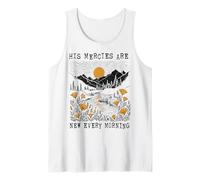Christian His Mercies California Poppies Mañana Camiseta sin Mangas