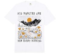 Christian His Mercies California Poppies Mañana Comfort Colors Adult Heavyweight T-Shirt