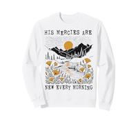 Christian His Mercies California Poppies Mañana Sudadera