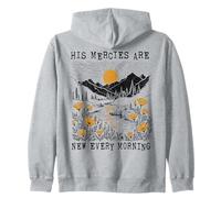 Christian His Mercies California Poppies Mañana Sudadera con Capucha