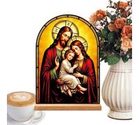 Christian Home Decor Altar Decoration Jesus Virgin Mary Acrylic Stand