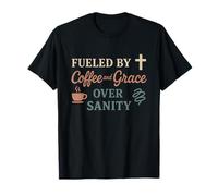 Christian Homeschool Mamá Agotado Caos Fe Humor Camiseta