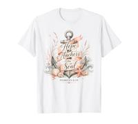 Christian Hope Anchors The Soul Hebreos 6 19 Versículo de la Biblia Camiseta