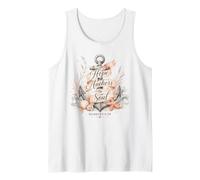 Christian Hope Anchors The Soul Hebreos 6 19 Versículo de la Biblia Camiseta sin Mangas