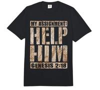 Christian Husband Wife Assignment Ayúdale Génesis Biblia Comfort Colors Adult Heavyweight T-Shirt