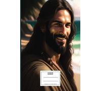 Christian Inspirational Art Notebook | The Happy Jesus | Bible Verses | Writing Notebook | Prayer Journal, 125 pages