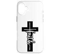 Christian Inspirational Phone Case - Jesus Cross and Faith Carcasa para iPhone 16 Plus