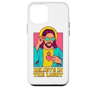 Christian Jesus Believe In The Light Anime Pop Art Blanco Carcasa para iPhone 12 Mini