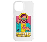 Christian Jesus Believe In The Light Anime Pop Art Blanco Carcasa para iPhone 14