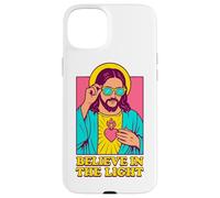 Christian Jesus Believe In The Light Anime Pop Art Blanco Carcasa para iPhone 15 Plus