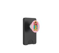 Christian Jesus Believe In The Light Anime Pop Art Rosa PopSockets PopWallet para MagSafe