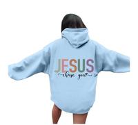 Christian Jesus Chase You - Sudaderas con capucha para mujer, diseño gráfico informal con capucha, ropa religiosa a la moda, ropa holgada, cómoda, universitaria, reza el Señor Jesús salva gótico otoño