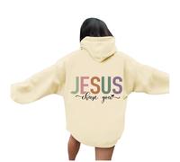 Christian Jesus Chase You - Sudaderas con capucha para mujer, diseño gráfico informal con capucha, ropa religiosa a la moda, ropa holgada, cómoda, universitaria, reza el Señor Jesús salva gótico otoño