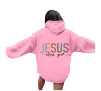Christian Jesus Chase You - Sudaderas con capucha para mujer, diseño gráfico informal con capucha, ropa religiosa a la moda, ropa holgada, cómoda, universitaria, reza el Señor Jesús salva gótico otoño