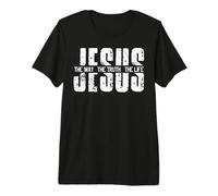 Christian Jesus Faith Shirts For Men God Religious Cross Camiseta Premium