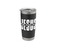 Christian Jesus Faith Shirts For Men God Religious Cross Vaso térmico de acero inoxidable de doble pared