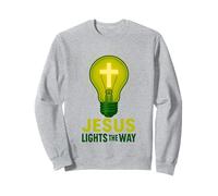 Christian Jesus Lights The Way - Cita Religiosa Sudadera
