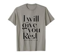 Christian Jesus Said I Will Give You Rest Versículo de la Biblia Camiseta