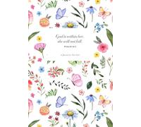 Christian Journal for Teen Girls - God Is Within Her She Will Not Fall (Psalm 46:5) Blank journal for sermon notes, gratitude, prayers, bible journaling & more.