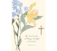 Christian Journal for Women | “The Lord Makes All Things Beautiful in His Time” Ecclesiastes 3:11: Prayer, Reflection & Devotional Notebook | Faith, Patience & Trust in God Gift