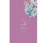 Christian Journal Gifts | Order My Steps in Thy Word: Psalm 119:133 Bible Verse Inspirational Notebook Diary for Women & Teen Girls w/Scripture Quote ... Writing Notes, Purple/Pink Compact Handy Size
