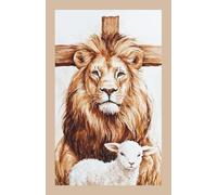 Christian Journal High Quality 200 Lined Pages: Lion and the Lamb: notes for work, school, to-dos, journaling, etc.