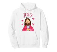 Christian Kids Jesus Loves Me God Niños Pequeños Niñas Adolescentes Jóvenes Sudadera con Capucha