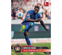 Christian Kofane 2026 Topps Now - 142 contribuciones de dos goles en Goal-Fest