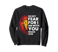 Christian Lion Do Not Fear Isaías 41:10 Fe Sudadera