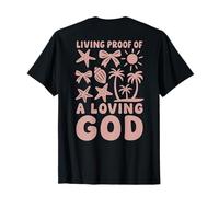 Christian Living Prueba de un Dios Amoroso Playa Verano Camiseta