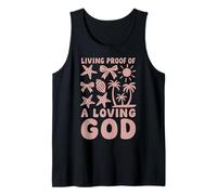 Christian Living Prueba de un Dios Amoroso Playa Verano Camiseta sin Mangas
