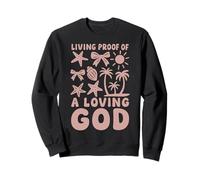 Christian Living Prueba de un Dios Amoroso Playa Verano Sudadera