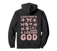 Christian Living Prueba de un Dios Amoroso Playa Verano Sudadera con Capucha