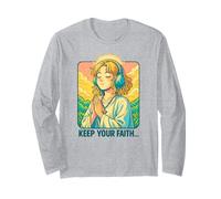 Christian Lo-fi Anime Manga Oración Estética Mantén Tu Fe Manga Larga