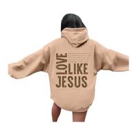 Christian Love Like Jesus Essential Sudaderas con capucha para mujer, lindas sudaderas de verano con gráfico de Dios 2025, personalizadas, con capucha, suéteres casuales de playa, góticos, confianza