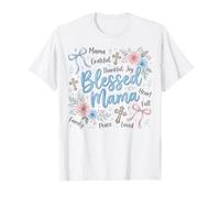 Christian Mama Bendito Jesús Cruz Religiosa Madre Día de la Madre Camiseta
