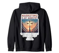 Christian Marketer Marketing es mi Gerente de Ministerio Jesús Sudadera con Capucha