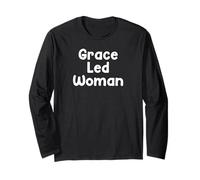 Christian Mom Faith Phrase Grace Strength Inspired Design Manga Larga
