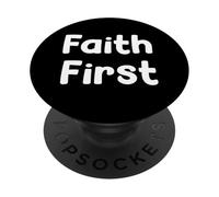 Christian Mom Faith Phrase Grace Strength Inspired Design PopSockets PopGrip Adhesivo