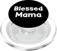 Christian Mom Faith Phrase Grace Strength Inspired Design PopSockets PopGrip para MagSafe