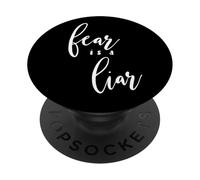 Christian Mom Fear is a Liar Camiseta PopSockets PopGrip Adhesivo