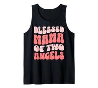 Christian Mothers Day Blessed Mama of Two Angels Camiseta sin Mangas