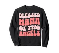 Christian Mothers Day Blessed Mama of Two Angels Sudadera