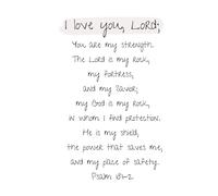 Christian Notebook Journal for Women, Psalm 18:1-2, I Love You Lord, 130 Lined Pages, 6x9: Inspirational, Christian Gifts for Women, Teens, Writing, Bible Verse, Scripture, Faith, Homeschool, Diary