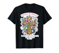 Christian Nurse Nursing Is My Ministry Floral Bible Verse Camiseta gráfica económica