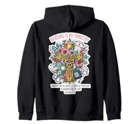 Christian Nurse Nursing Is My Ministry - Versículo bíblico Floral Sudadera con Capucha